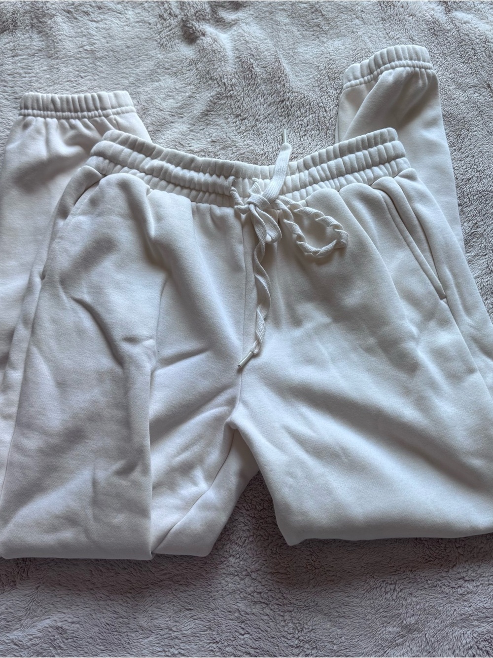 Fabletics Cream Cozy Drawstring Joggers